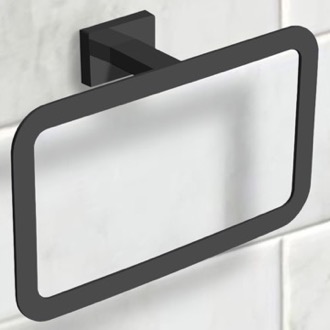 Towel Ring Modern Matte Black Towel Ring Nameeks NCB57